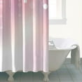 thumbnail image 2 of Rideau de Douche pour Salle de Bain Hiver Flocon de Neige Boule de Noël Rose Rideau de Salle de Bain Durable Simple Crochets de Rideaux de Salle de Bain Inclus,72x72 Pouces, 2 of 5