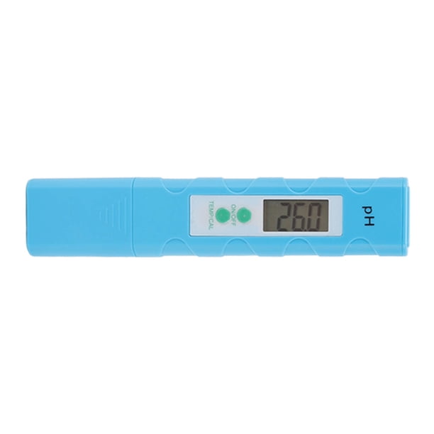 Bolígrafo de pH, medidor de pH azul claro, comprobador de pH del agua, comprobador de pH con rendimiento finamente ajustado