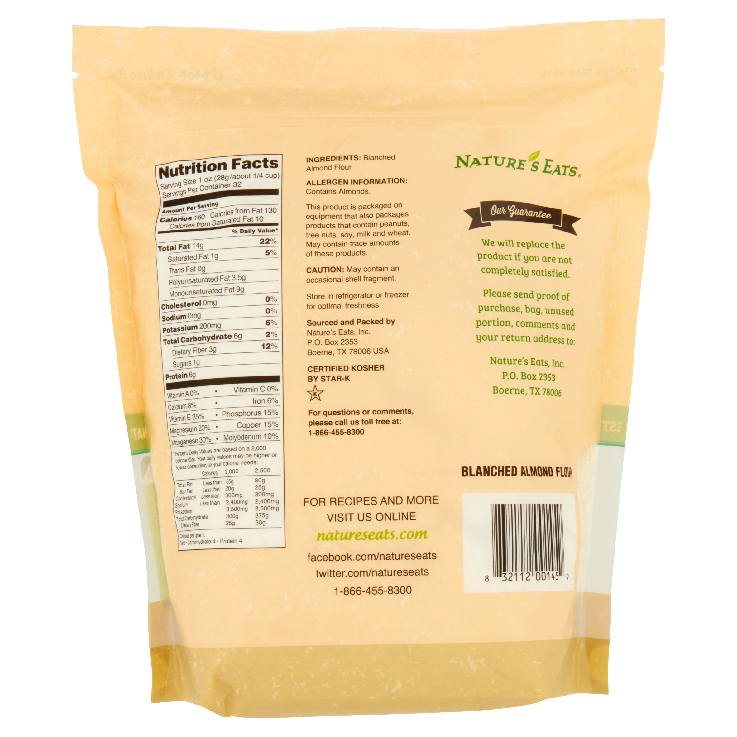 Nature's Eats Blanched Almond Flour, 32 oz - image 2 of 8