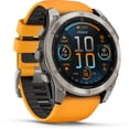 thumbnail image 4 of Garmin, monitor deportivo, fenix 8, 51mm, AMOLED,Sapphire, Orange, 4 of 8