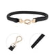 thumbnail image 4 of Cinturón de festival elegante de doble hebilla ajustable para mujeres en negro de Unique Bargains, 4 of 5