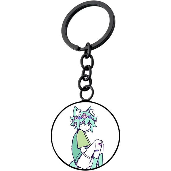 Omori Game Cosplay Keychains Anime Cartoon Key Charm Costume Accessories(D)