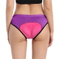 thumbnail image 4 of Ticikt Women Cycling Underwear, 3D Padded Bike Shorts, Breathable Moisture Wicking Biking Briefs,Purple,S, 4 of 8