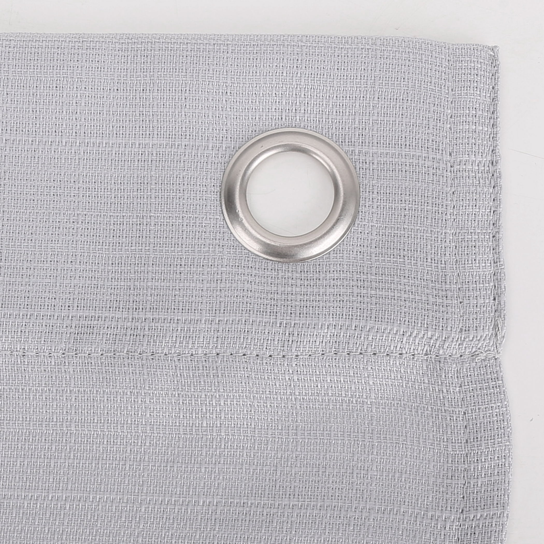 Mainstays Solid Semi Sheer Curtain Tier Pair and Valance Set, 3 Piece Ready Made Kitchen Curtains, Silver, 54" W x 36" L