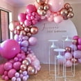 thumbnail image 3 of Kit de arco de guirnalda de globos FloreceBien, globos cromados de oro rosa para decoración de globos de fiesta de bodas y cumpleaños, 3 of 5