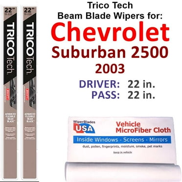 2003 Chevrolet Suburban 2500 Beam Blade Wipers (Set of 2)