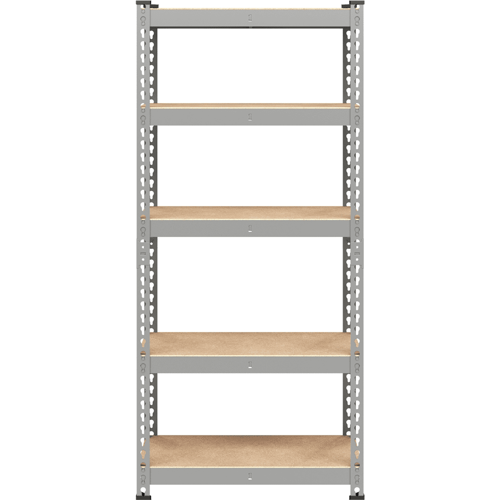 Fullfurnique 59″ Height 5 Tier Metal Boltless Storage Shelf with