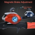 thumbnail image 6 of Sougayilang Carbon Fiber 5' 10" - 7' 10" Baitcasting Fishing Rod & Reel Combo, 2-Piece Rod, 6 of 8