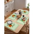 thumbnail image 5 of Placemats Set of 4, Happy St. Patrick''s Day Green Irish Gnome Plush Elf Scandinavian Table Place Mats,Heat Insulation Table Mats Set Washable Dining Placemats for Wedding Holiday Party Kitchen, 5 of 6