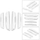 thumbnail image 5 of protectores de puerta de coche, universales, color blanco, con tiras laterales anticolisión., 5 of 5