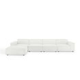 thumbnail image 3 of Sectional Sofa Set, Fabric, White, Modern Contemporary Urban Design, Living Lounge Room Hotel Lobby Hospitality, 3 of 10