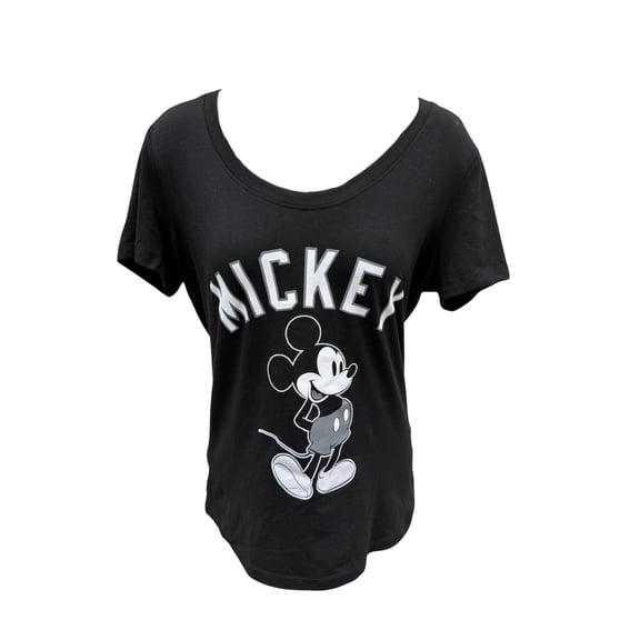 Disney Mickey Mouse Junior Tonal Tee Shirt, S-XL (Women's)
