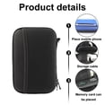 thumbnail image 3 of Bolsa para cables organizadora electrónica pequeña, bolsa de almacenamiento para accesorios electrónicos portátiles de viaje, funda de transporte suave para disco duro, cable, cargador, auriculares,, 3 of 5