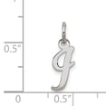 thumbnail image 5 of Sterling Silver Small Script Initial Letter I Charm, 5 of 5