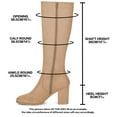 thumbnail image 2 of Unique Bargains Bottes Hauteur Genou à Talon Bloc à Bout Rond pour Femmes, 2 of 5