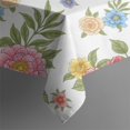 thumbnail image 4 of Pioneer Flower Floral Print Pattern Rectangle Tablecloth 60"x120", Waterproof Polyester Table Cloth, Wipeable Spillproof for Dining Camping Indoor Outdoor, 4 of 6