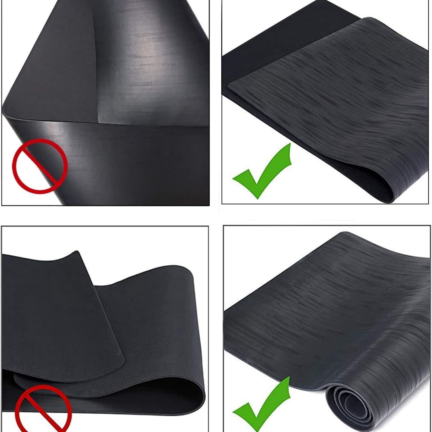 Pro Yoga Mat Non Slip Pilates Mat Anti-tear Eco Friendly Hot Yoga Mat with SGS Certified Material Free Carrying Strap Included