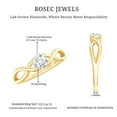 thumbnail image 5 of Rosec Jewels Lab Created Diamond Infinity Promise Engagement Ring for Women (5 mm, Ef-Vs Quality) - Half Carat Diamond Ring, 14K Yellow Gold, US 10.50, 5 of 8