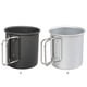 thumbnail image 3 of Greeniant Taza de té de aleación de aluminio, taza plegable ligera, tazas de cocina portátiles, pícnic al aire libre, senderismo, viajes, Kits de desorden para acampar Negro, 3 of 6