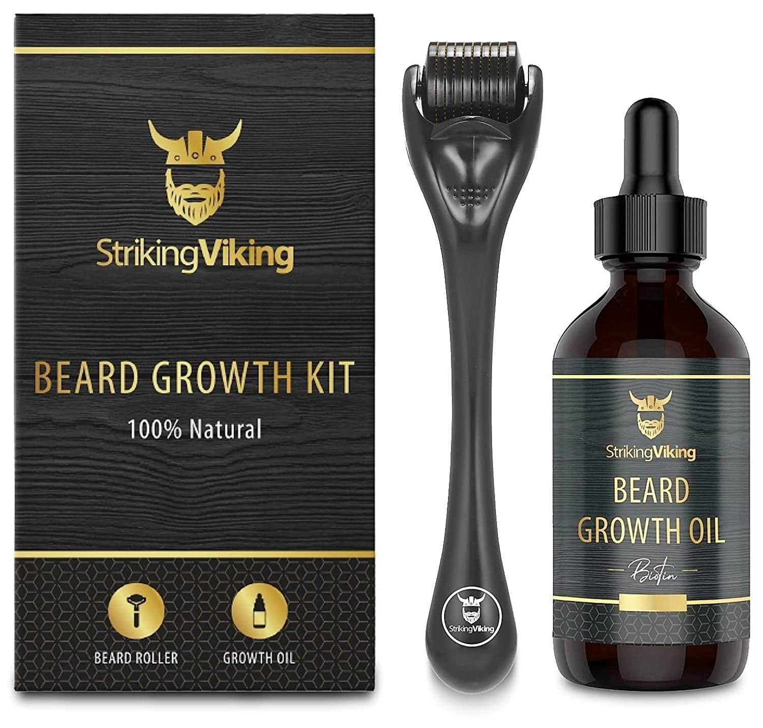 Beard Growth Kit Beard Roller for Hair Growth for Men with Beard