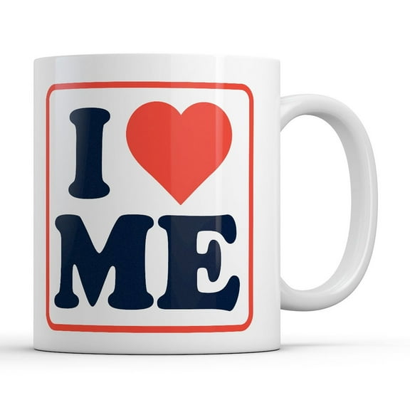 I Heart Me Mug Funny Sarcastic Graphic Novelty Coffee Cup