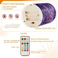 thumbnail image 4 of Set of 2 Flameless Candles Lights with Remote Control Flickering LED Candles Electric Candles for Home Decor Parties Purple Butterfly Pattern, 4 of 7