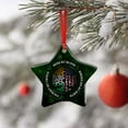 thumbnail image 3 of Ceramic Christmas Tree Ornaments, Irish By Blood American By Birth Hanging Ornament With Ribbon, Christmas Gifts - Oval, 1 Pcs, 3 of 7