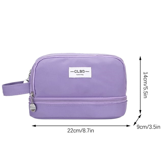 Estuche de lápices de doble capa de gran capacidad, bolsa de papelería multifuncional para niñas, niños, hombres y mujeres.