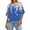 Blue2, variant on SHTXOZHI Women Tops Summer Short Sleeve Casual T-Shirts Round Neck Graphic Tees Trendy