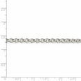 thumbnail image 5 of 925 Sterling Silver 3mm Square Spiga Chain 18 Inch, 5 of 7