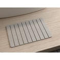 thumbnail image 5 of Modern Diatomite Quick-Dry Stone Medium 24x15"  Bathroom Mat in Natural White, 5 of 5