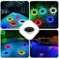 thumbnail image 3 of JMYHOAM Garden Lights Solar Float Pond Lights, Solar Light,Led Color Changing Float Flower with Lights for Pool,Pond,Water Feature,Wedding,Birth Outdoor and Garden, 3 of 5