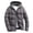 Dark Gray, variant on Blekii Men's Oversized Hooded Jacket, Solid Color Zip-Up Outdoor Coat, Thick Cotton Puffer Style Top, Casual Loose Fit Winter Blouse, Warm Layering Piece for Cold Days, Streetwear