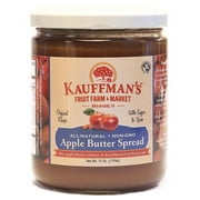 Kauffman Orchards Apple Butter Spread Variety Pack, Original & No Sugar Added, 34 oz.