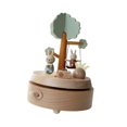 thumbnail image 4 of Caja de música de madera, juguete de decoración musical de madera, caja de música creativa, manualidades giratorias para Estilo B, 4 of 9