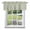 Green, variant on Kitchen Cafe Valance Curtain for Small Windows,Retro Moroccan Red Geometric Rod Pocket Short Valances,54x18in