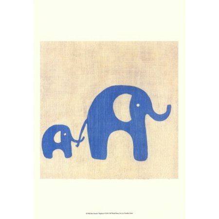 Best Friends- Elephants Poster Print by Chariklia Zarris (13 x