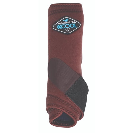 Professional s Choice 2XCOOL Horse Front Boots - Triple Chill Cooling & Kevlar Support - Multiple Sizes Chocolate / Small