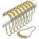 thumbnail image 1 of Ganchos dorados para cortina de ducha a prueba de óxido (juego de 12) – Ganchos dorados de acero inoxidable para cortina de ducha con bolas de rodillo deslizantes sin esfuerzo – Ganchos de baño fácile, 1 of 5