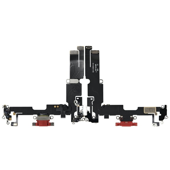 Replacement Charging Port Flex Cable Compatible For iPhone 14 Plus (Premium) (Red)