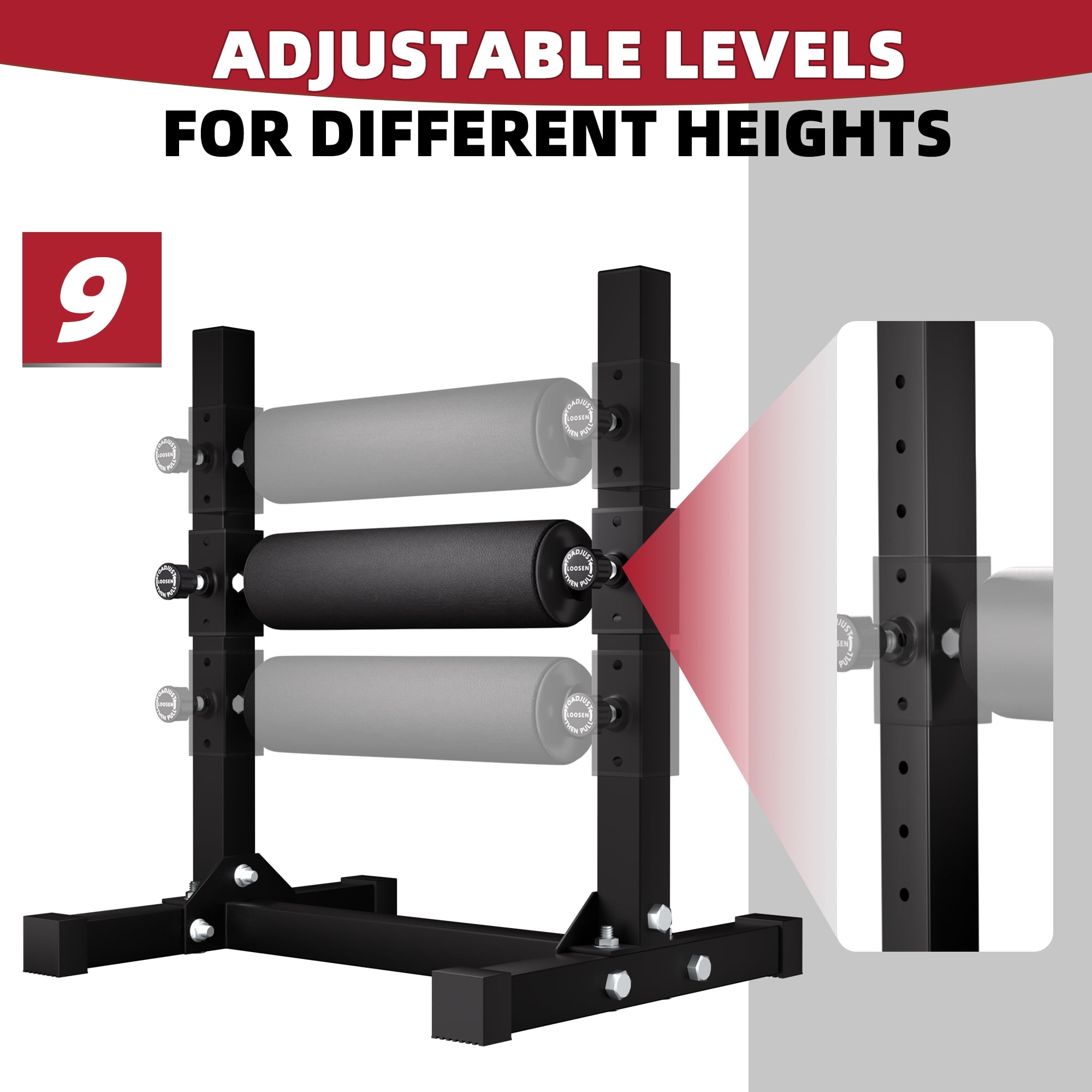 Sprint Demon Multifunctional Bulgarian Split Squat Stand - Standalone Single Leg Squat Stand for Lower Body Training