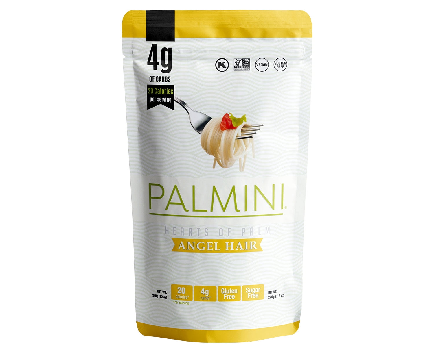 Palmini Pouch VARIETY PACK | Linguine | Angel Hair | Lasagna | Rice | Mashed | 4g of Carbs | As Seen On Shark Tank | Gluten Free (12 Ounce (Pack of 5))