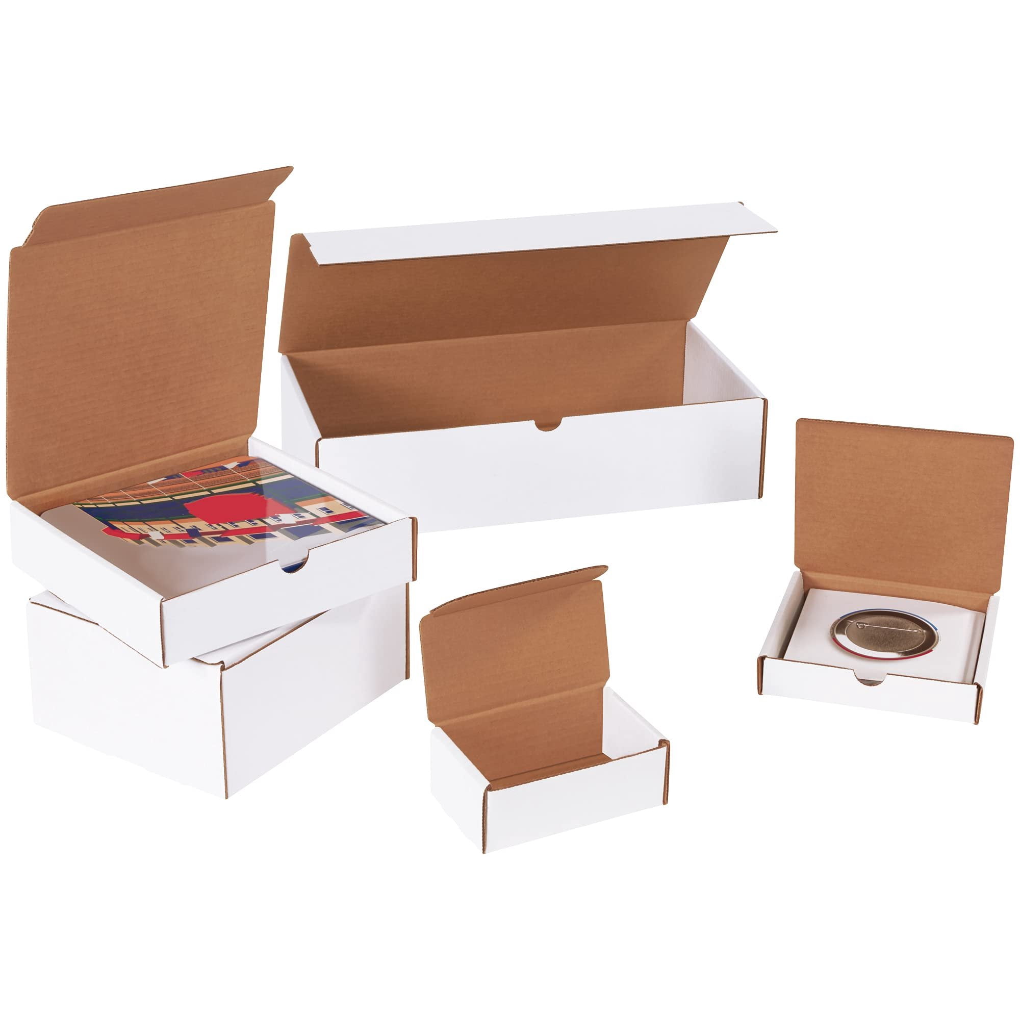 BOX USA Shipping Boxes Small 8"L x 8"W x 4"H, 50-Pack  Corrugated Cardboard Box for Packing, Moving and Storage