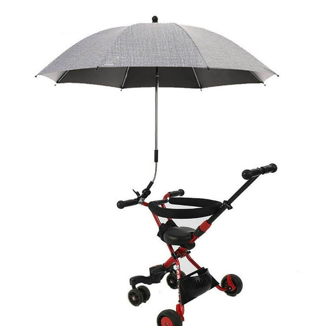 Sombrilla para cochecito con abrazadera, paraguas con clip ajustable, protección UV, paraguas para usuarios de sillas de ruedas, silla para niños YUNYI BRAND Deportes