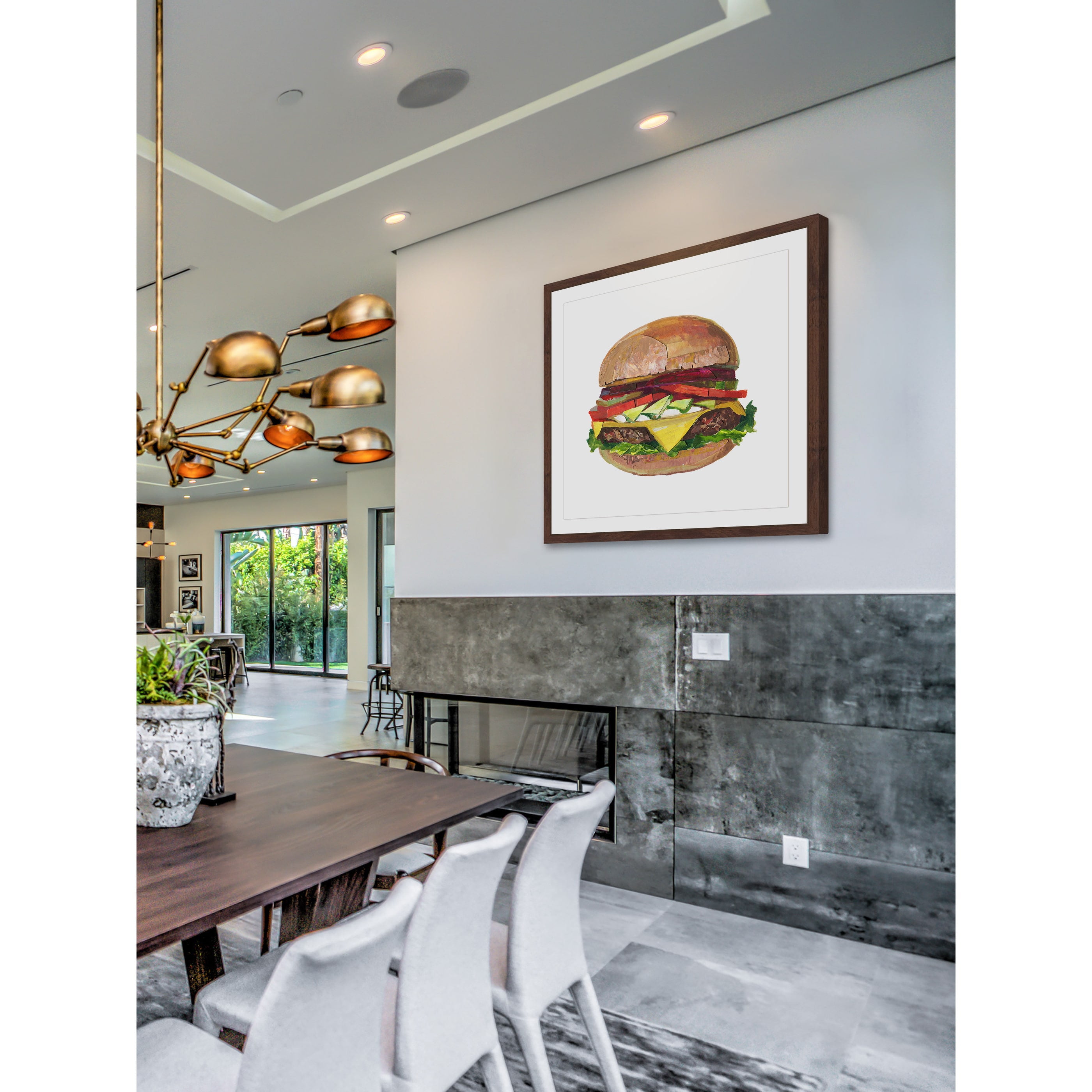 "Ultimate Burger" Framed Painting Print
