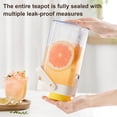 thumbnail image 3 of Visland 1L Iced Tea Pitcher Cold Brew Coffee Maker BPA-Free Leakproof Water Bottle with Built-in Filter Portable Infuser Jug for Fridge Office Camping, 3 of 8