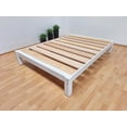 thumbnail image 1 of Base Para Cama Matrimonial Muebles GM Tradicional Desarmable Madera de Pino Con Laca Color Blanco, 1 of 5