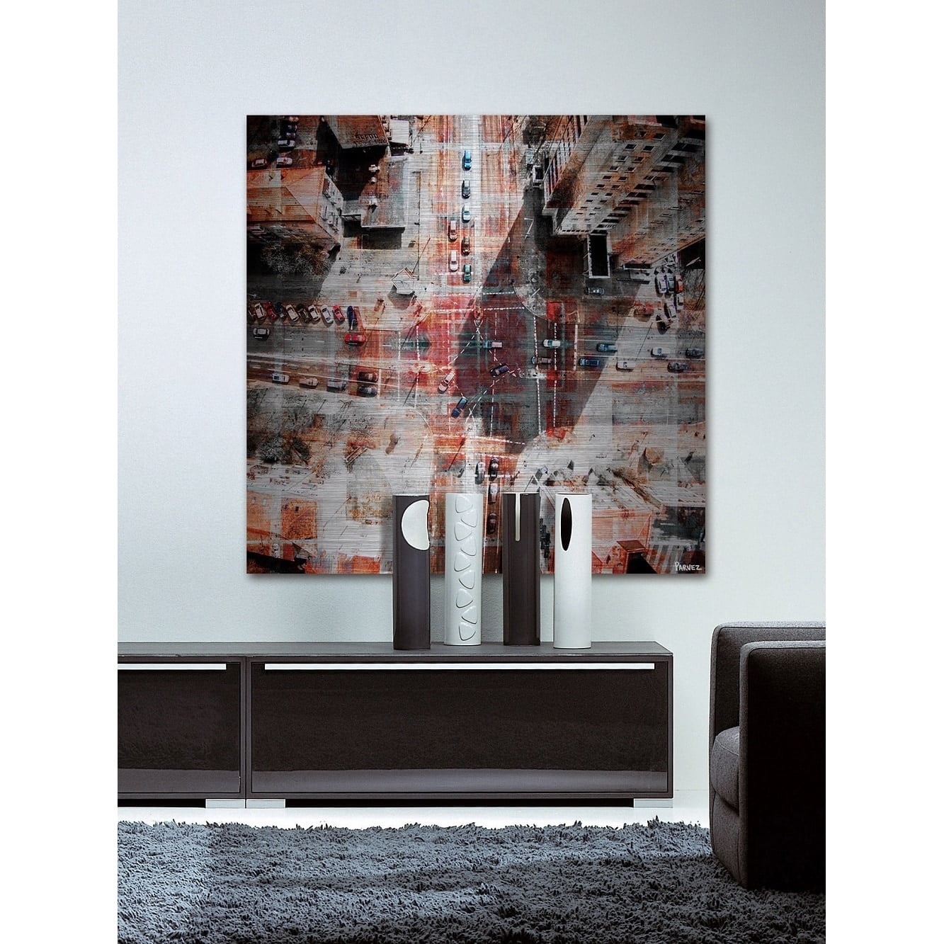 "Midday Confusion" Painting Print on Brushed Aluminum