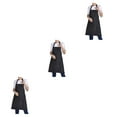 thumbnail image 1 of Youkk 12pack/lot Easy To And Quick-drying Apron For Cooking BBQ Baking Innovative black 3Set, 1 of 6