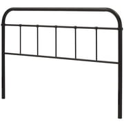 Mod Uptown Modern Farmhouse Metal Headboard, Queen, Brown